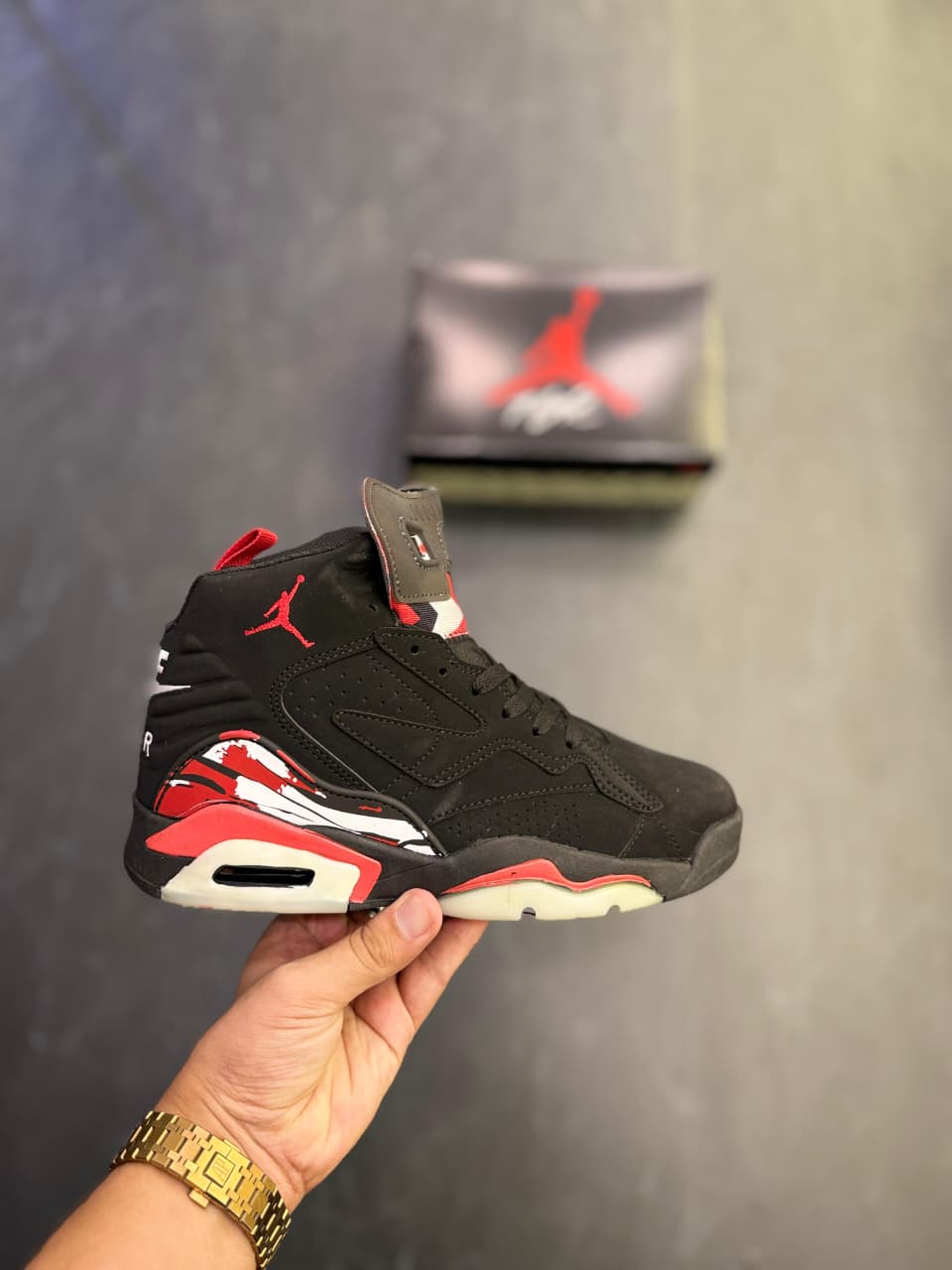 AIR JORDANS JUMPMAN MVP BLACK RED